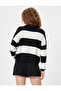 Half Zipper Sweater Knitwear Long Sleeve Color Block - 4