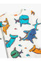T-Shirt Shark Printed Short Sleeve Cotton - 3