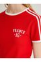 Vintage Jersey T-Shirt Striped Back Number Printed Short Sleeve Crew Neck - 7