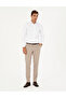 White Slim Fit Dobby Long Sleeve Shirt 50289417-Vr013 - 4