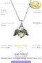 Real Amber Natural Stone Minimal Angel Model A Quality Chain Pendant