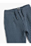 Lace-Up Waist Trousers Buttoned Pocket Detailed Cotton - 3
