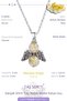 Real Citrine Natural Stone Minimal Angel Model A Quality Chain Pendant