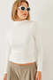 Women's White Basic Blouse 2069 60351133 - 6