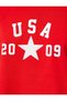Short Sleeveless T-Shirt College Themed Printed Crew Neck Cotton - 6