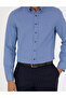 Navy Blue Slim Fit Long Sleeve Shirt 50275815 -Vr033 - 6