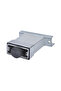 8 Cm Striped Aluminum U Insert Foot 20x45 Mm Matkrom (4 Pieces) - 4