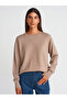 10633 Crew Neck Basic Knitwear Sweater-Dark Mink