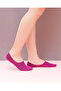 2 Pairs Burgundy Bamboo Silicone Plain Women'S/Men's Ballerina Socks - 3