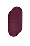 2 Pairs Burgundy Bamboo Silicone Plain Women'S/Men's Ballerina Socks