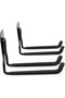 2-Pack Long Flat Garage Hook Hanger Set, Garage Storage Organization Heavy Duty Garage Hooks, Bike Hanger Set