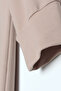 Beige Basic Hooded Knitted Cotton Dress - 5