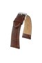 R4102W Leather Strap - Brown - White - 22mm