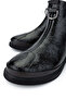 Women's Genuine Leather Black Casual Boots - 3