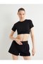 Sports Crop T-Shirt Slim Fit Short Sleeve Crew Neck - 3