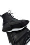 Women's Genuine Leather Black Floater Casual Boots - 5
