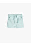 Linen Shorts with Tie Waist and Pocket