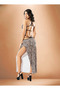Vip-2627 Safari Pattern Long Slit Back Tie Long Evening Dress - 3