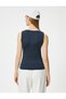 Τετράγωνο γιακά Slim Fit Basic Undershirt - Αμάνικο - 4