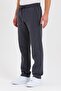 Black-anthracite Back Pocket Label Detailed Straight Leg Men's Cotton 2-Piece Sweatpants Pack - 3