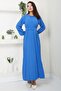 Pleated Aerobin Dress Indigo Ss2339 - 3