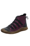 Purple & Black Genuine Leather Boots - Model Name: Spinel