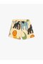 Shorts Animals Printed Cotton with Elastic Waist Pockets - 2