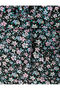 Floral Mini Dress Hanging Frilly Lined Viscous Fabric with Bow Detail - 6