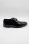 Men's Black Genuine Leather Patent Leather Neolite Sole Lace-Up Tuxedo Shoes 1033235126