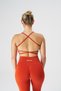 Attractive Collection Women's Orange Seamless / Seamless Adjustable Drawstring Bra / Sports Bra