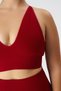 Attractive Collection Women's Red Seamless Triangle Bra / Sports Bra - 5