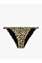 Leopard Patterned Slip Bikini Bottom - 6