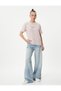 Short Sleeve T-Shirt Crew Neck Embroidery Detailed Comfortable Fit Cotton - 2