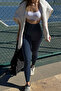 Recovery Laser Cut High Waist Leggings 9090 Petrol/Blue
