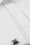 Men's White Long Sleeve Ata Collar Cotton Slim Fit Shirt 1004240060 - 3