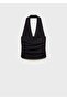 Halter Collar Lureks Knitwear Blouse - 3
