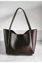 Women's Coffee Magnetic Hand and Shoulder Bag - 2