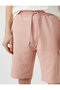 Slim Fit Bağcıklı Şort - 5