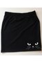 Cats Above-Knee Skirt / Black