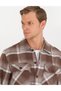 Brown Comfort Fit Long Sleeve Shirt 50259478-Vr029 - 2