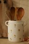 Simple Floral Patterned Handled Nordic Style Leafy Spoon Holder - 6