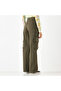 Brown Wide Leg Cargo Pants with Pockets - 3