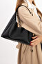 Black Zippered Makeup Bag with Snap Closure, Shoulder and Hand Bag with Gift - 2