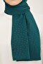 Jacquard Heart Detailed Shawl Petrol Green - 2