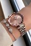 Original Women's Wristwatch 3 Atm Waterproof Rose Color Steel Band Bracelet