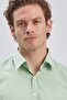 Men's Light Green Long Sleeve Cotton Classic Slim Fit Shirt 1004240230 - 6