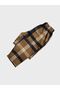 Boy's Brown Soccer Ball Size 10 Patterned Six Plaid Long Sleeve Fleece Pajamas Set - 6