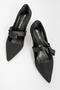 Ribbon women's high heel shoes black - 5