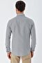 Black Long Sleeve Checkered Pocketless Cotton Classic Slim Fit Shirt 1004230163 - 6