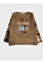 Boy's Brown Soccer Ball Size 10 Patterned Six Plaid Long Sleeve Fleece Pajamas Set - 5
